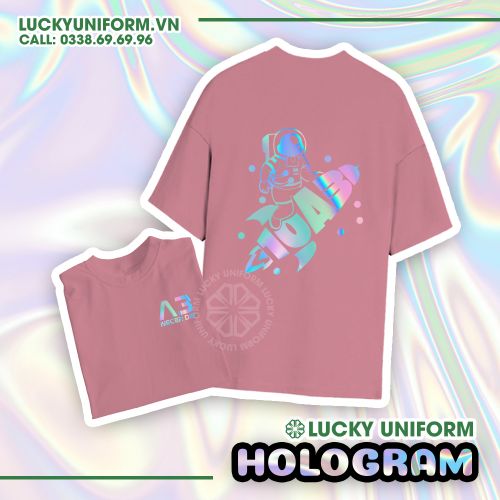 Áo hologram hồng